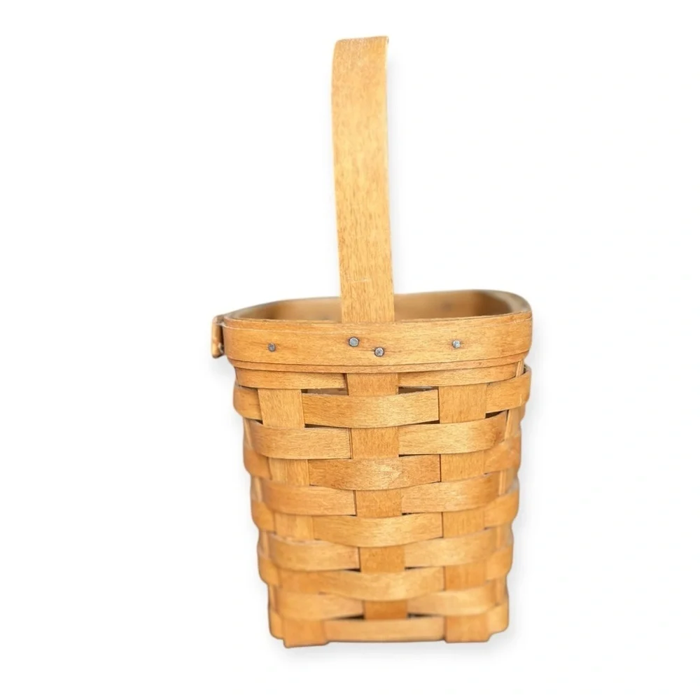 🌻Vintage Longaberger Tall Square Basket with Handle from 1995